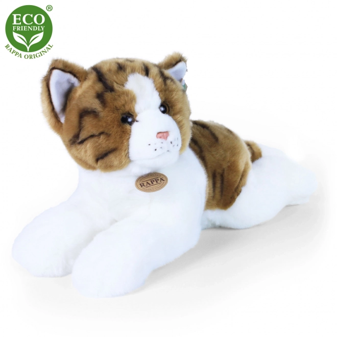 Gatto di peluche sdraiato 50 cm eco-friendly