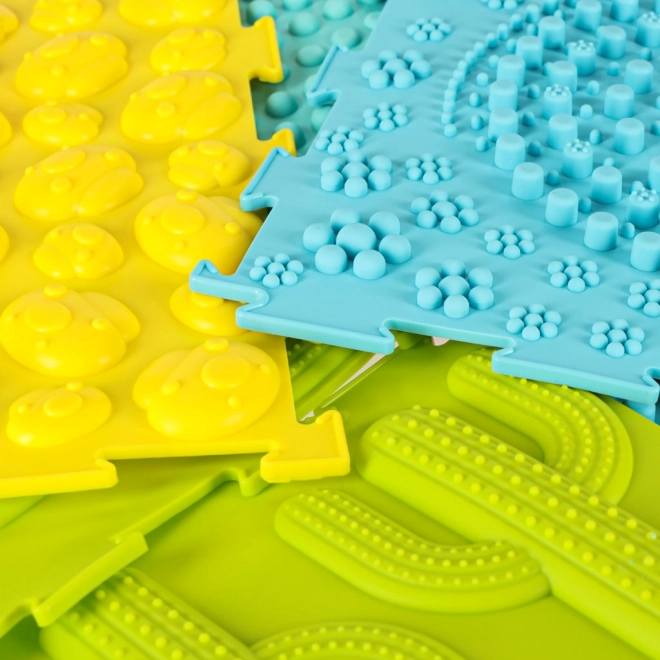 Tappetini puzzle sensoriali in schiuma Montessori per il massaggio dei piedi
