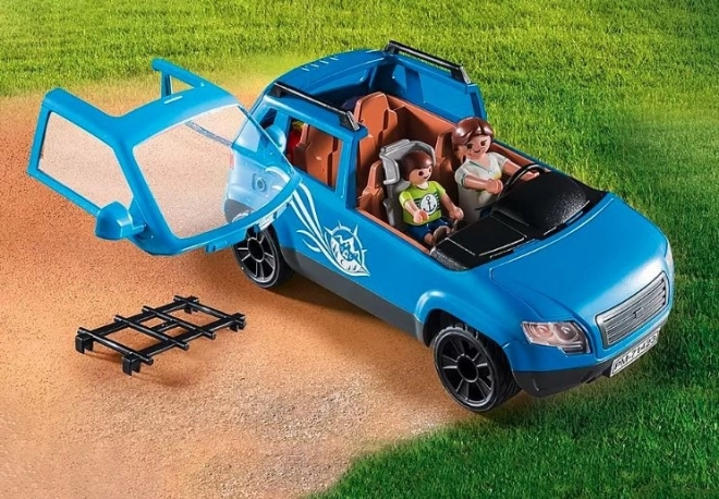 Set figure Family Fun con auto e roulotte