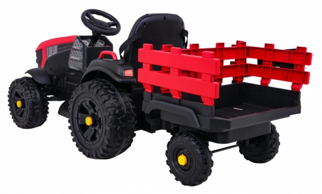 Trattore titanio con rimorchio Rosso
