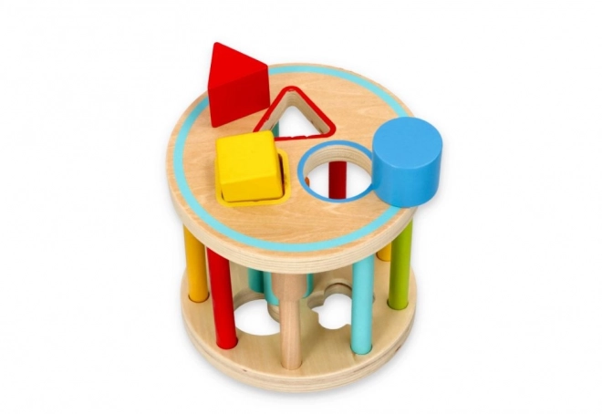 Gioco educativo in legno con forme