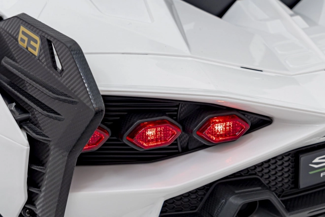 Lamborghini SIAN auto per bambini a batteria con telecomando – Bianco