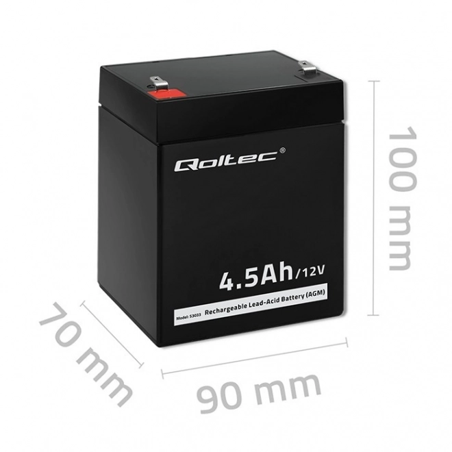 Batteria AGM Qoltec 12V 4.5Ah