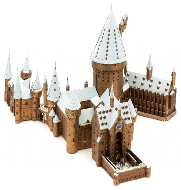 Puzzle 3D Metal Earth Castello di Hogwarts innevato