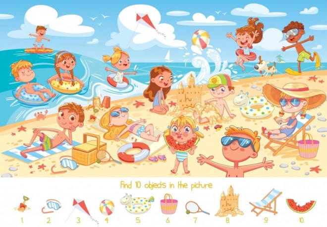 Puzzle Bluebird esplora immagini sulla spiaggia