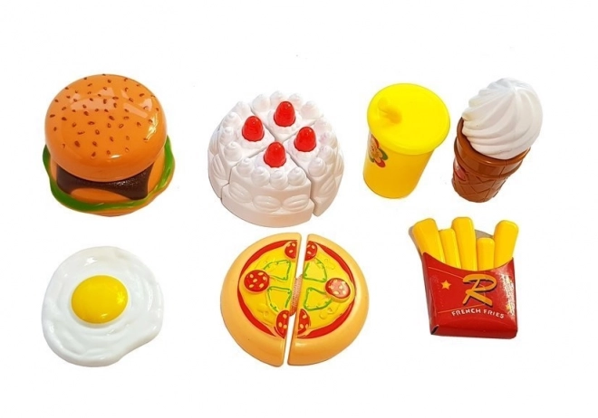 Set di frutta e verdura per bambini da tagliare