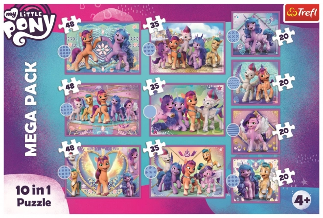 Puzzle My Little Pony Zářiví Poníci Mega Pack