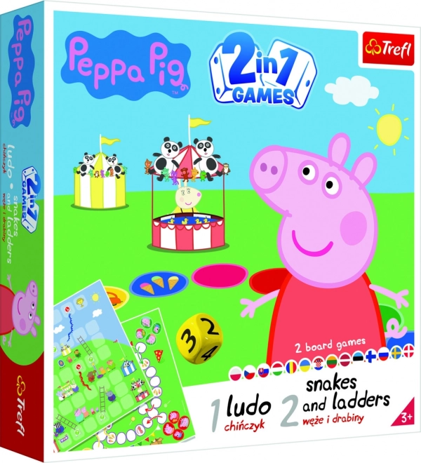 Gioco 2 in 1 con Peppa Pig: Scale e Serpenti