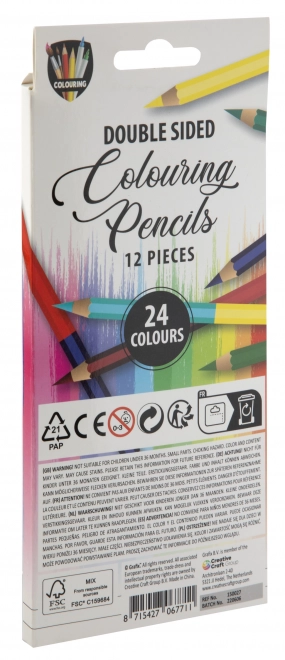 Pastelli Duo a doppia punta 12 pz