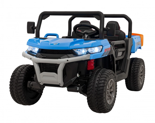 Macchinina per bambini Pick-Up Speed 900 Blue + trazione 4x4 + pala mobile + portabagagli + telecomando + pala + LED audio