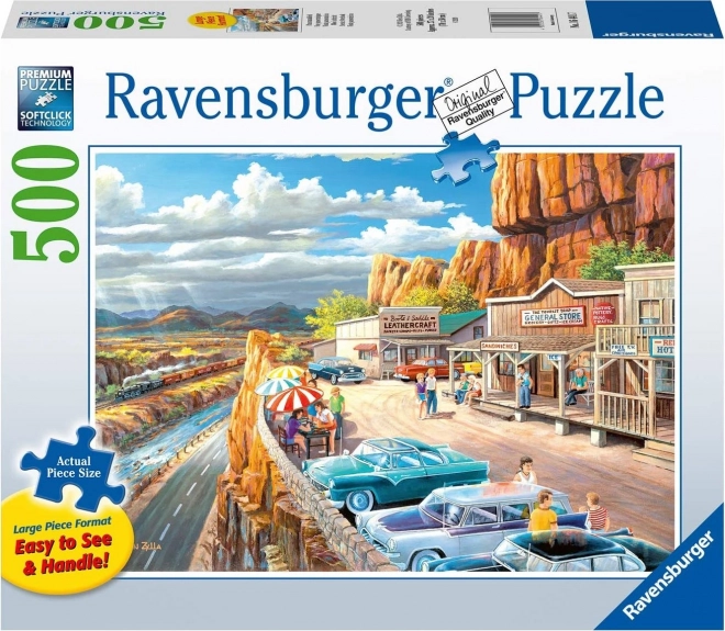 Puzzle Ravensburger Fermata panoramica XXL 500 pezzi