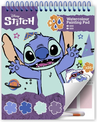 Blocco Lilo & Stitch con album da colorare e colori