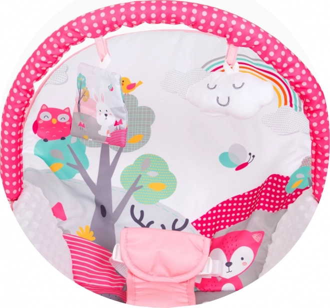 Sedia a dondolo per bambini Melody rosa