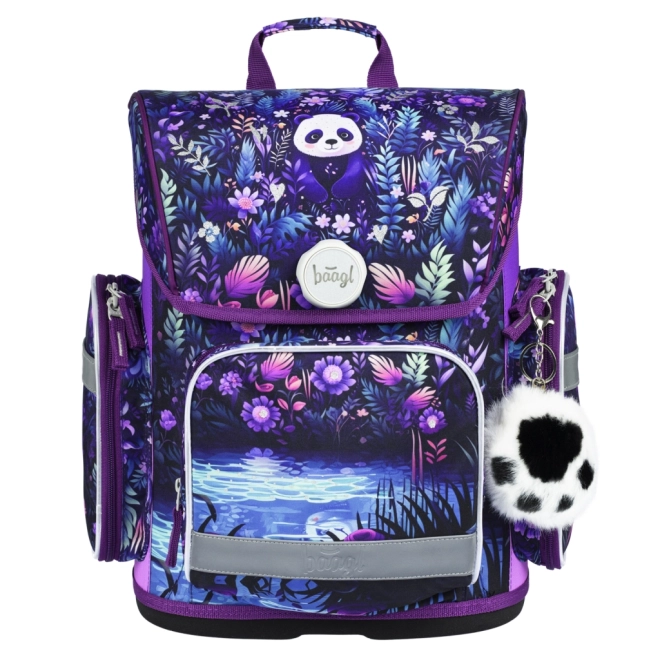 Set Baagl Ergo Jungle Panda: Zaino, Astuccio e Sacchetto