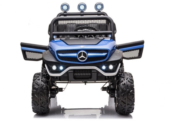 Auto elettrico a batteria Mercedes Unimog S rosso – Blu