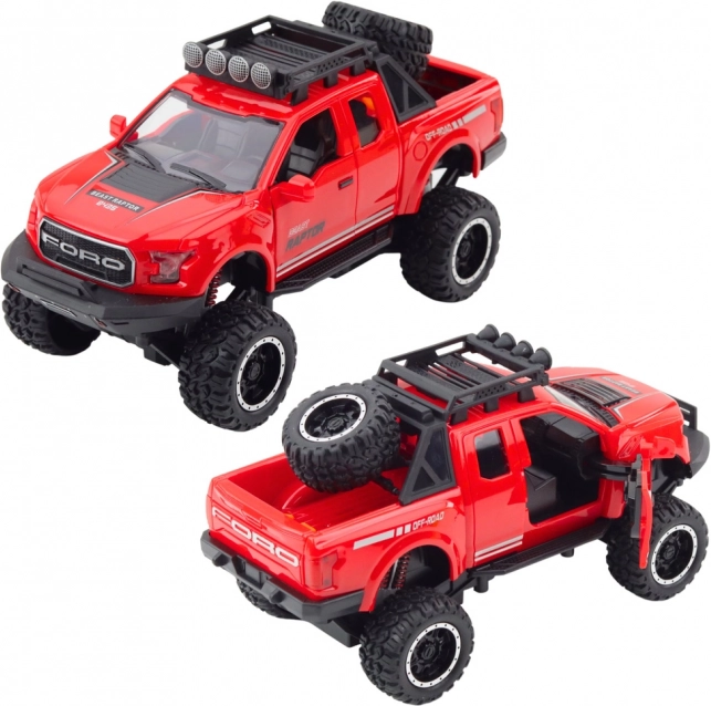 Auto fuoristrada Raptor con porte apribili, motorizzazione, luci e suoni