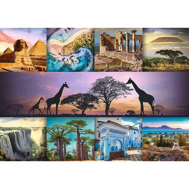 Puzzle 1000 pezzi collage Africa