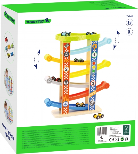 Tooky Toy Scivolo Colorato per Auto