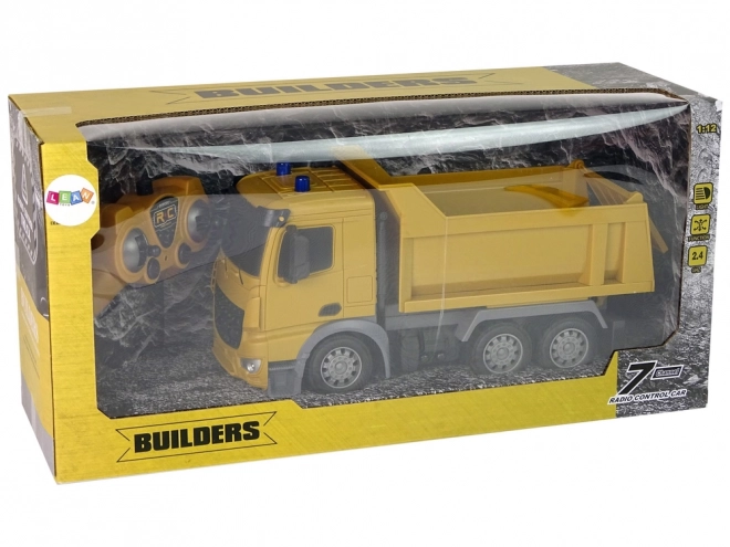 Camion da Cantiere Telecomandato 1:12 Giallo