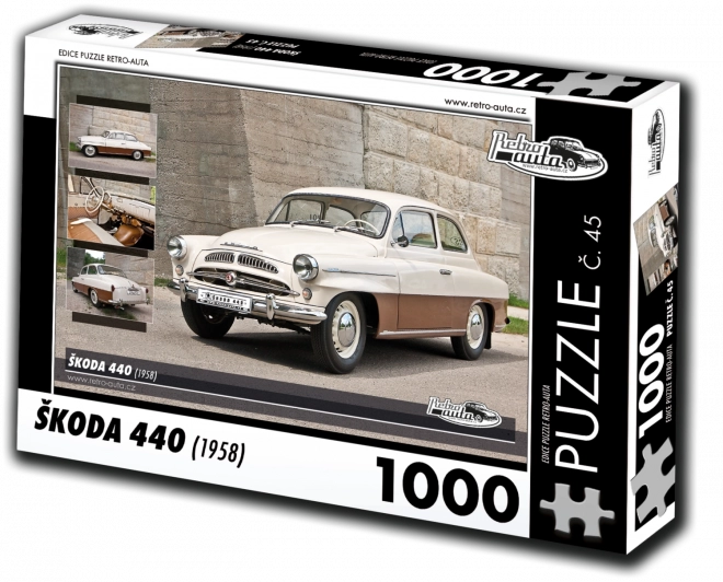 Puzzle Retro-auto Škoda 440 del 1958 - 1000 pezzi