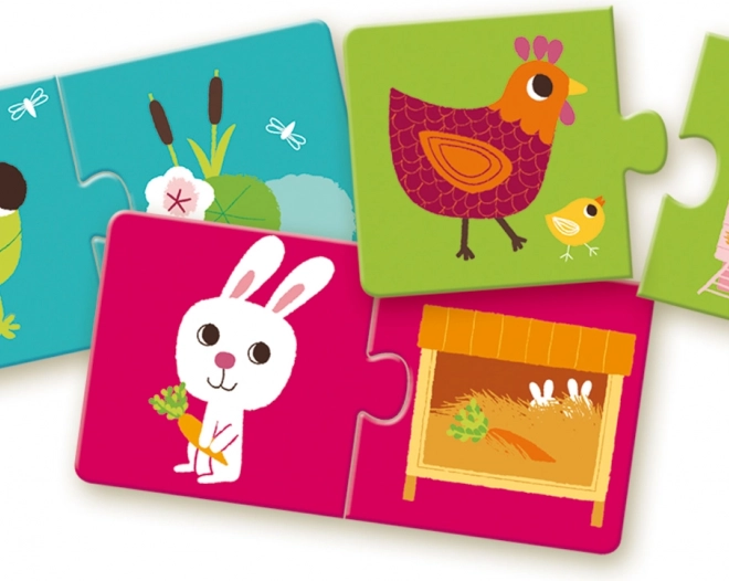 Puzzle Casette degli Animali DJECO