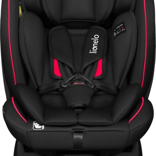Seggiolino Auto per Bambini Lionelo Aart i-Size Nero Rosso 40-150 cm