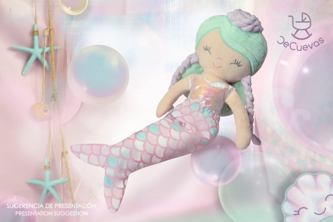 Bambola di peluche Ocean Fantasy di DeCuevas - Sirena trasformabile