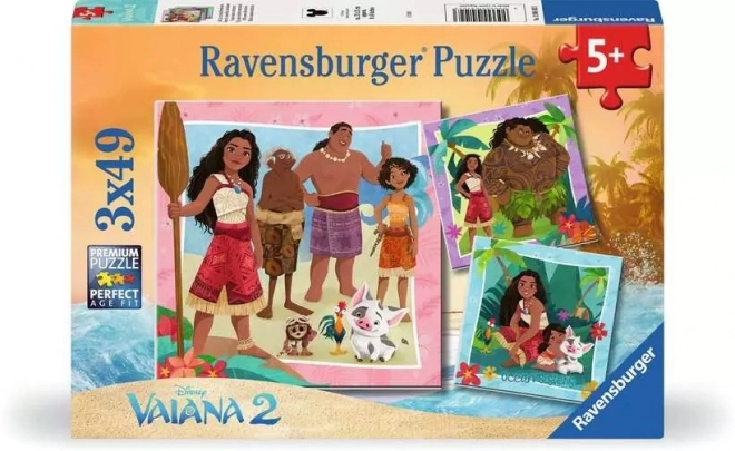 Puzzle Disney Vaiana 3x49 pezzi