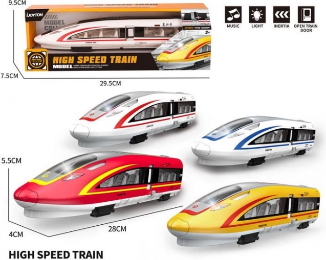 Treno ad alta velocità con effetti inerziali