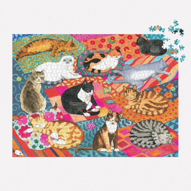 Puzzle gatti pigri 1000 pezzi