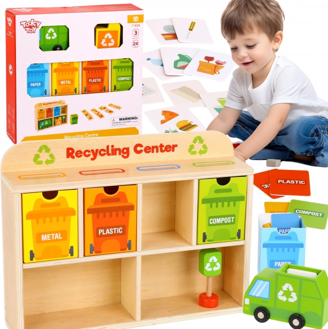 Centro di Riciclaggio Educativo in Legno Tooky Toy