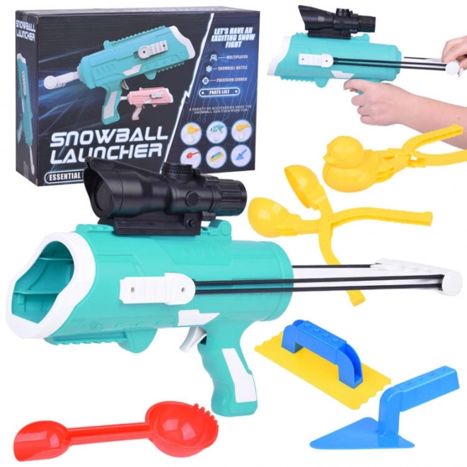 Set 6 in 1 pistola da neve e accessori per palle da neve