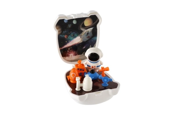 Set spazio astronauta in plastica con navetta e accessori