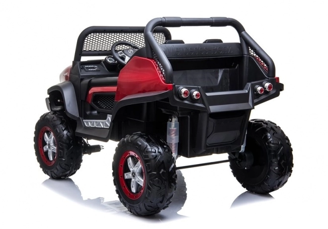 Auto a Batteria Mercedes Unimog Nero – Rosso