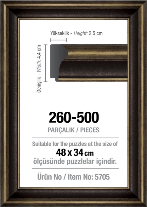 Cornice per puzzle ART PUZZLE 48x34cm Nero