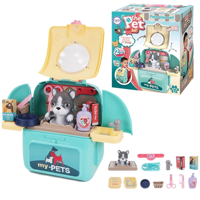 Zaino Trasportabile Salone di Bellezza per Cani WOOPIE 2 in 1