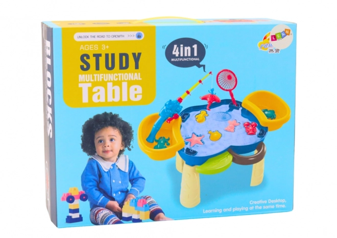 Tavolo Multifunzionale 4 in 1 per Bambini