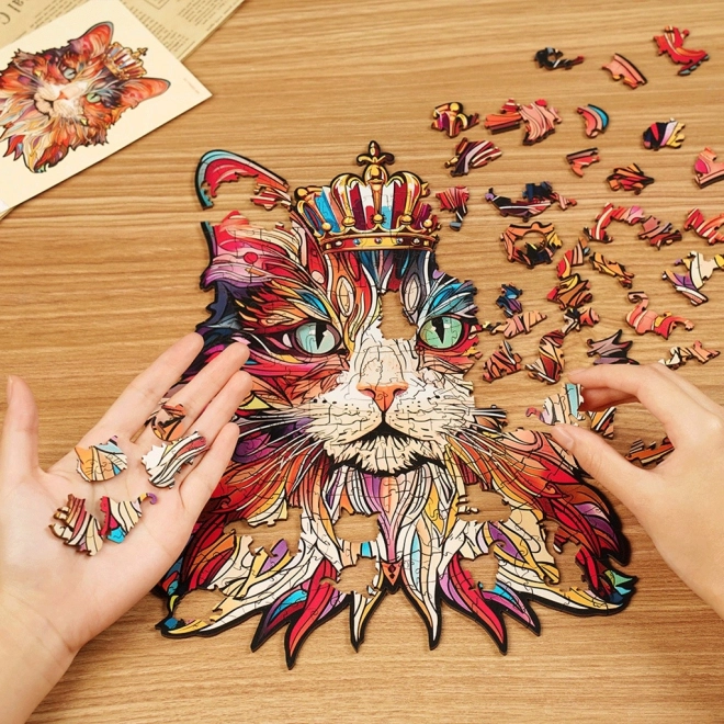 Puzzle in legno King Cat di Puzzle Paradise
