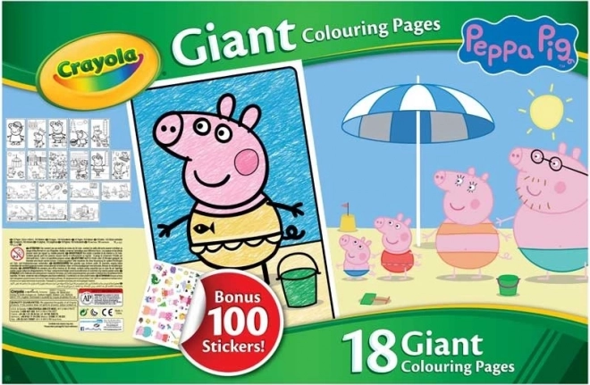 Mega album da colorare Crayola Peppa Pig