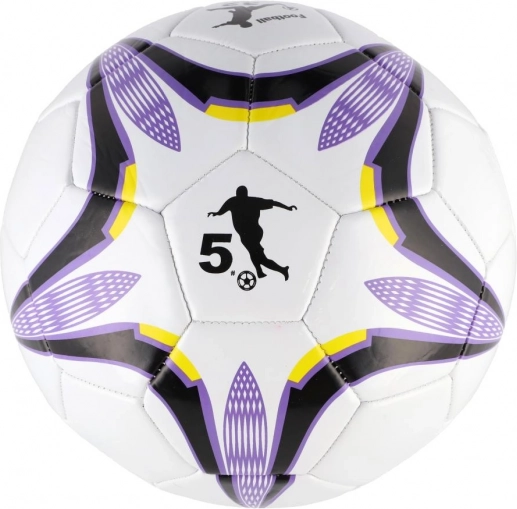 Pallone da calcio viola e bianco 23 cm