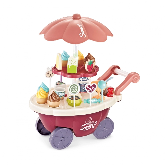 Carrello Woopie con gelati e dolci con melodia e luci