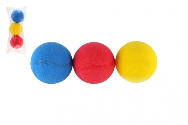 Palline morbide da soft tennis in schiuma diametro 7cm confezione da 3 pezzi