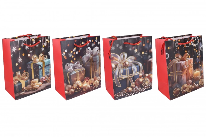 Borsa regalo natalizia media 26x32x10 cm
