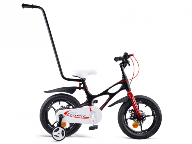 Bicicletta per Bambini RoyalBaby Space Shuttle 14" con Ruote Laterali – nero