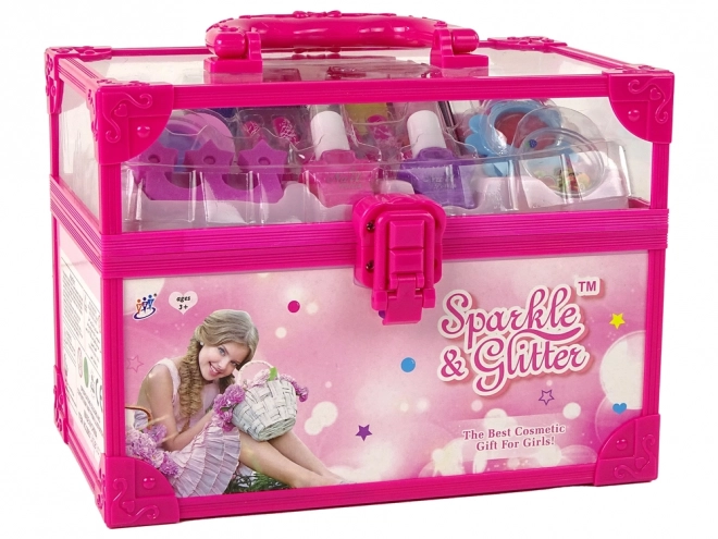 Set di trucco per bambini valigetta rosa