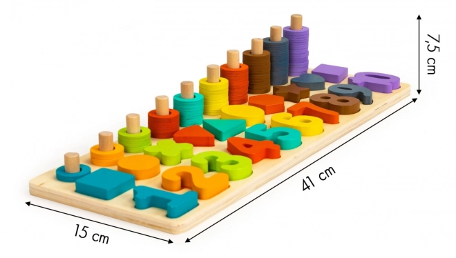 Ecotoys Gioco di Incastro in Legno 3 in 1