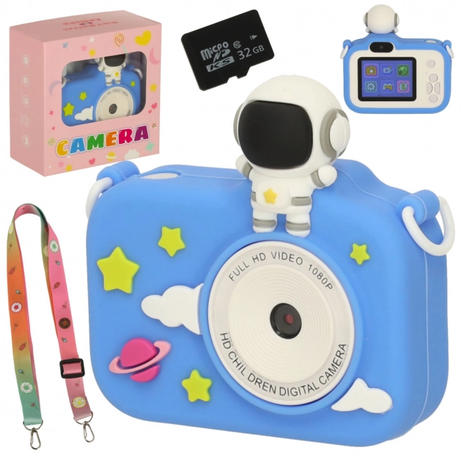 Macchina fotografica digitale per bambini blu