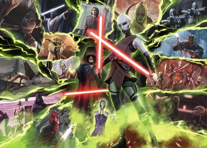 Puzzle da 1000 pezzi Star Wars Záporáci: Asajj Ventress di Ravensburger