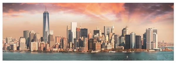 Puzzle panoramico Manhattan al tramonto 1000 pezzi