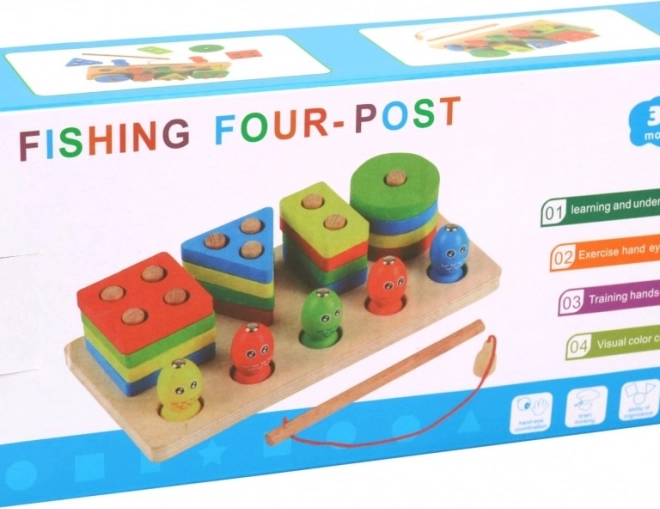 Puzzle in legno con pesciolini per bambini